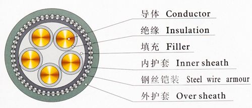 鎧裝電纜結構圖